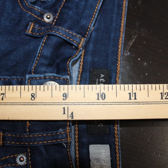Aeropostale High Waisted Jeggings Dark Wash Stretch Jeans size 2 - Picture 6 of 9